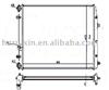 Volkswagen-fox(05) Aluminum Brazed Auto Radiator