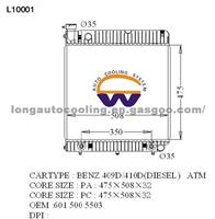 Radiator 6015005503 for Benz