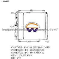 Radiator 1265004003 for Benz