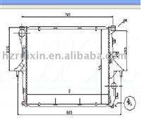 Volkswagen-touareg(02)3. 0tdi Aluminum Brazed Auto Radiator