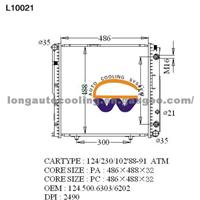 124 500 6303 6202 Benz Radiator TS16949