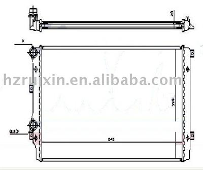 VOLKSWAGEN-TIGUAN(07)1.4TSI Aluminum Brazed Auto Radiator