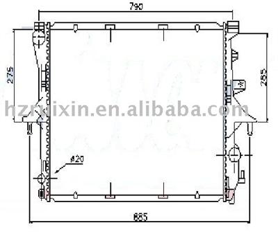 VOLKSWAGEN-TOUAREG(02)6.0WR12 Aluminum Brazed Auto Radiator