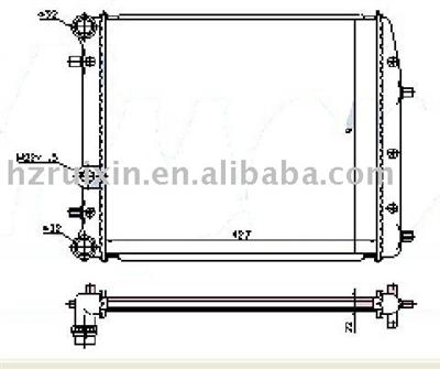 VOLKSWAGEN-POLO(01)1.2i Aluminum Brazed Auto Radiator