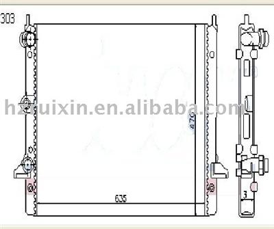 VOLKSWAGEN-SHARAN(00) 2.8iVR6 Aluminum Brazed Auto Radiator