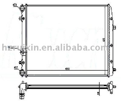 VOLKSWAGEN-POLO(01)1.8i16V Aluminum Brazed Auto Radiator