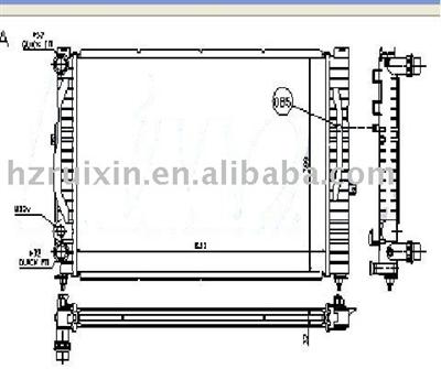 VOLKSWAGEN-PASSAT(00)1.6i  Aluminum Brazed Auto Radiator
