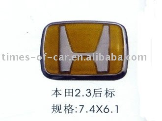 HD 2.3 rear emblem yellow color