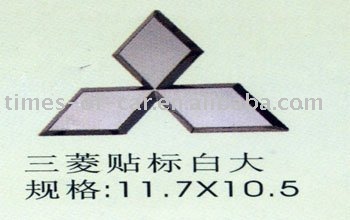 Mitsubishin full chrome plated emblem biggest