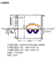 Radiator 1723 898 for BMW TS16949