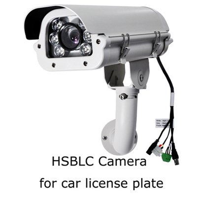 White Light license plate recognition camera