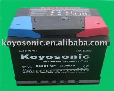 DIN Sealed Auto Battery of Maintenance Free-12V36AH