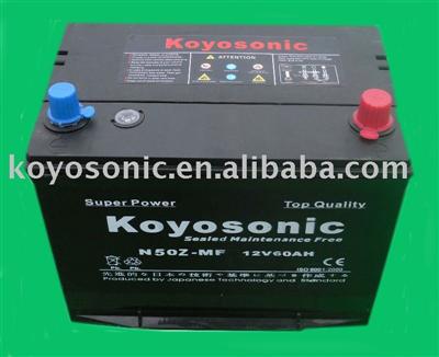 Sealed Auto Battery of Maintenance Free-12V65AH-N50ZMF
