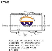 Radiator 19010-PAA-A51 P0F-J51  for HONDA