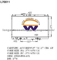 Radiator 19010-P0G-A51 for HONDA