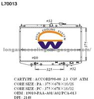 Radiator 19010-PAA-A01 A02 PCA-013 for HONDA