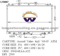 Radiator 19010-RAA-A52 for HONDA