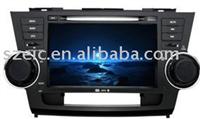 Car Dvd 7 Inch with Gps and Bluetooth Dvbt Tv Special for Toyota Highlander