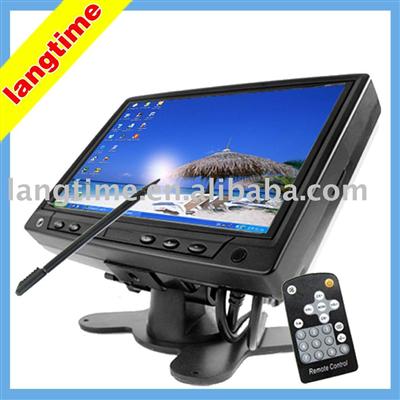 7 inch car stand-alone lcd with VGA and touch screen