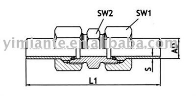 welding straight connector