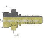 SAE O-ring male hose fitting