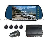 Auto Rear View Mirror Monitor Parking Sensor 7inch TFT LCD touch key sreen