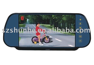 Auto rear view mirror monitor