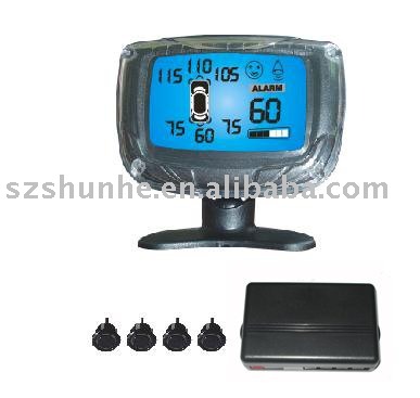 Vehicle LCD display parking sensor system