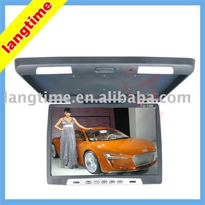 19 inch car roof mount/flip down lcd monitor