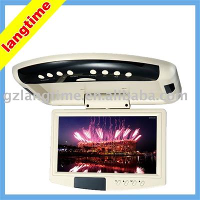 7 car flip down lcd monitor/car roof mount lcd monitor