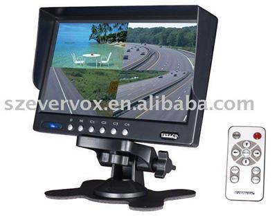 7 Inch Car Video Recorder Monitor with Quad Pictures