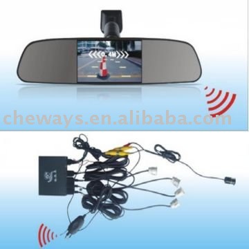 wireless rearview mirror parking sensor ,reverse sensor, car reversing senosr