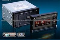 Double din car dvd gps player with detachable face panel