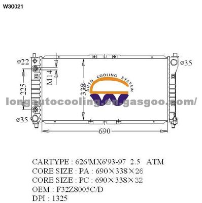 Radiator F32Z8005C for MAZDA