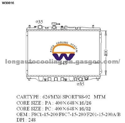 Radiator F8C1-15-200 F8C7-15-200 F201-15-200A/B