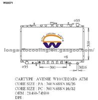 Radiator 21460-0W505/0W010 for NISSAN