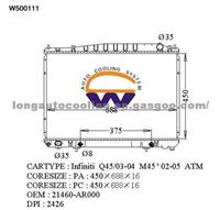 Radiator 21460-AR000 for NISSAN