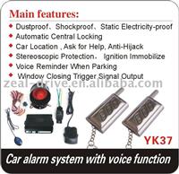 New type car alarm system YK37