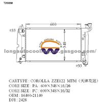 Radiator 16400-21140 for TOYOTA