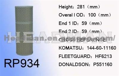 Komatsu 144-60-11160 Hydraulic Oil Filter