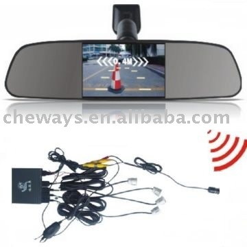 wireless parking sensor with camera, rearview mirror parking sensor