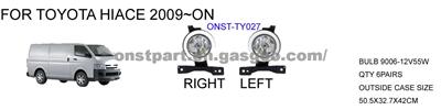 Fog Lamp for TOYOTA HIACE 2009~ON