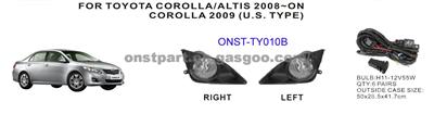 Fog Lamp for Toyota Corolla Altis 2008~on Black Frame Cover