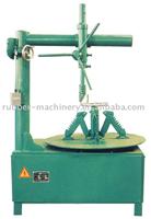 Machine for cutting sides of tyres