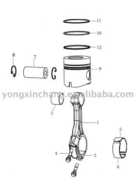 Connecting Road, Cylinder, Piston, Engine Parts