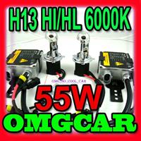 HID BIXENON conversion DUAL BEAM kit 55w HI/LO H13 H/L 6000K BIXENON