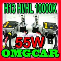 HID BIXENON conversion DUAL BEAM kit 55w HI/LO H13 H/L 10000K BIXENON