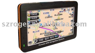 4. 3 Inch Portable Car Gps Navigation with Bluetooth and Av-in