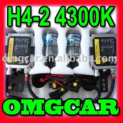 HID XENON conversion Kit 35w H4-2 4300K Single beam