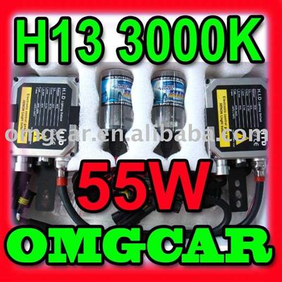 HID XENON conversion Kit 55w H13 3000K Single beam